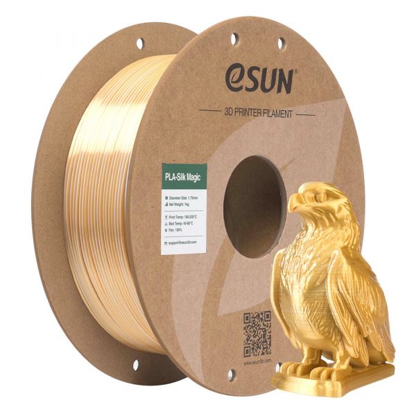 eSUN Filamento ePLA-Silk Magic Dual Colors 1.75mm 1kg Gold Silver