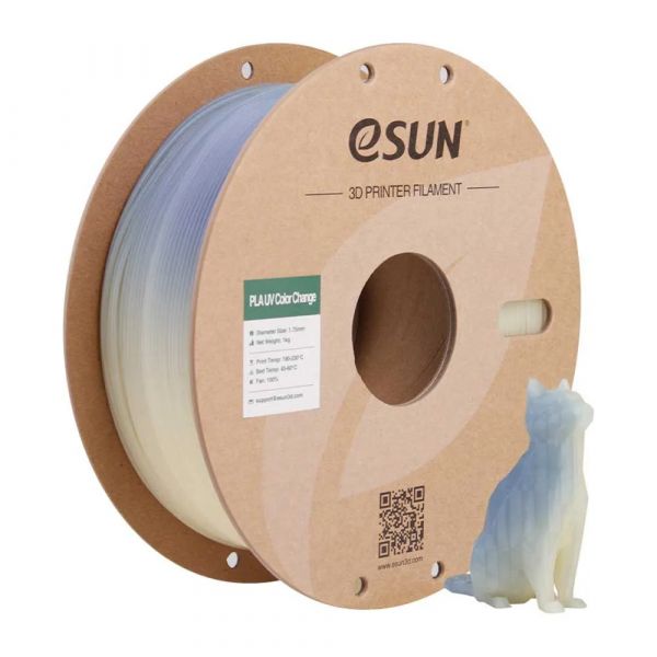 eSUN Filamento PLA UV Color Change 1.75mm 1kg Azul