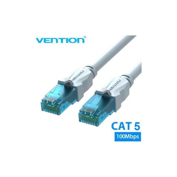 Vention VAP-A10-S2500 Cabo de Rede RJ45 UTP Cat.5e 25m Azul e Branco