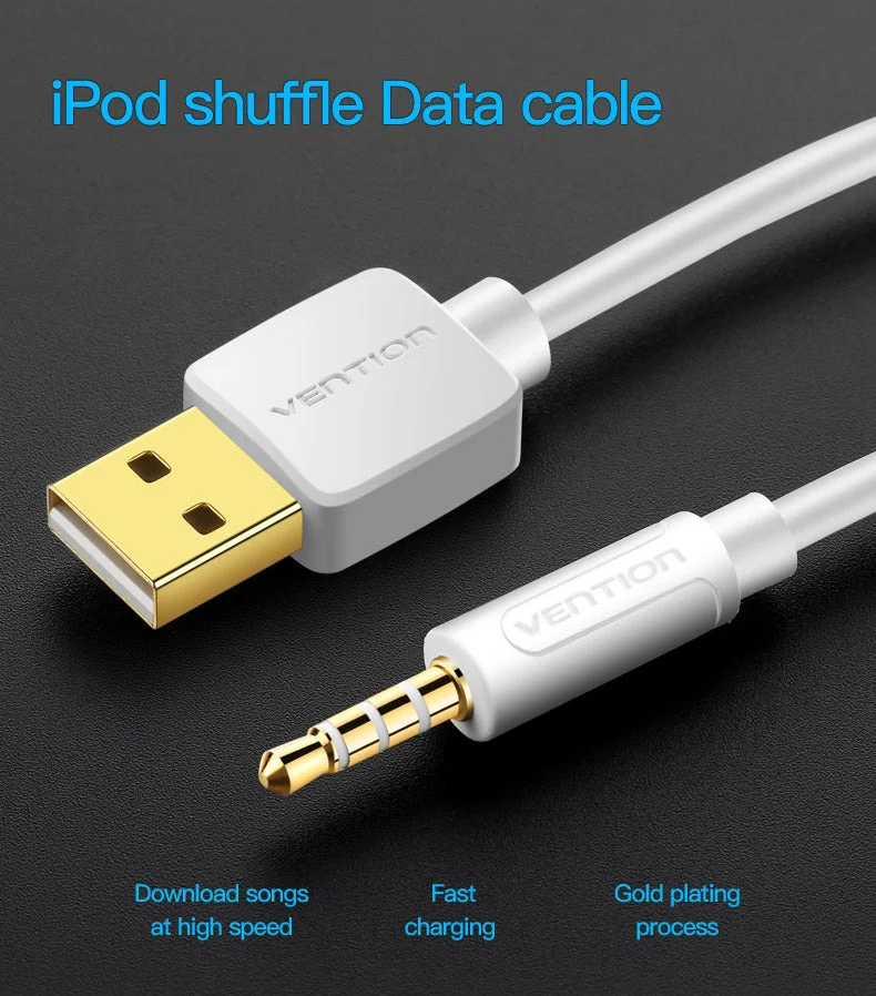 Cabo Vention Jack 3,5mm para USB Macho (25cm)
