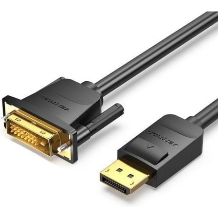 Cabo Conversor Vention HAFBG / DisplayPort Macho - DVI Macho / 1.5m / Preto