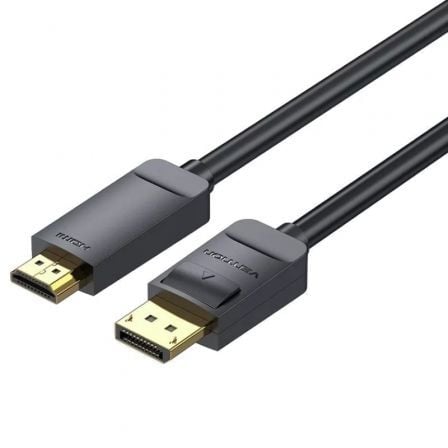 Cable Conversor Vention HAGBI / DisplayPort Macho - HDMI 4K Macho / 3m / Preto