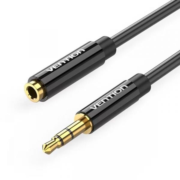 Vention BBZBF Cabo Áudio Estéreo Jack 3.5 Macho para Jack 3.5 Fêmea 1m