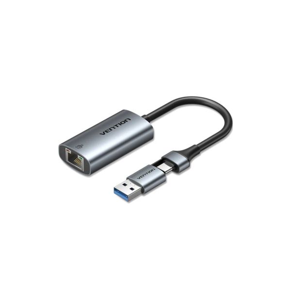 Vention CFQHB Adaptador USB/USB Tipo C para RJ45 Gigabit Ethernet