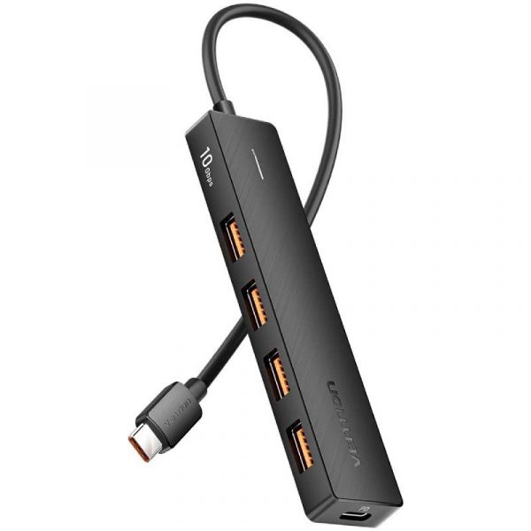 Vention CKCBB Hub USB-C 3.2 4 Portas USB + PD 100W