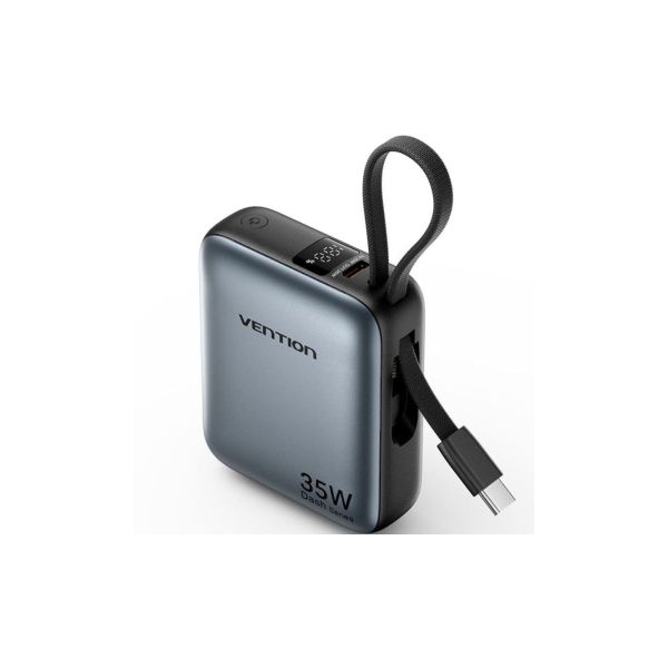 Powerbank Vention 10000mAh Cinza