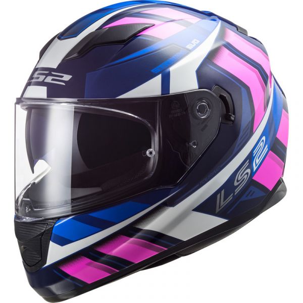 LS2 Capacete FF320 Stream Evo Loop Blue Pink Xs