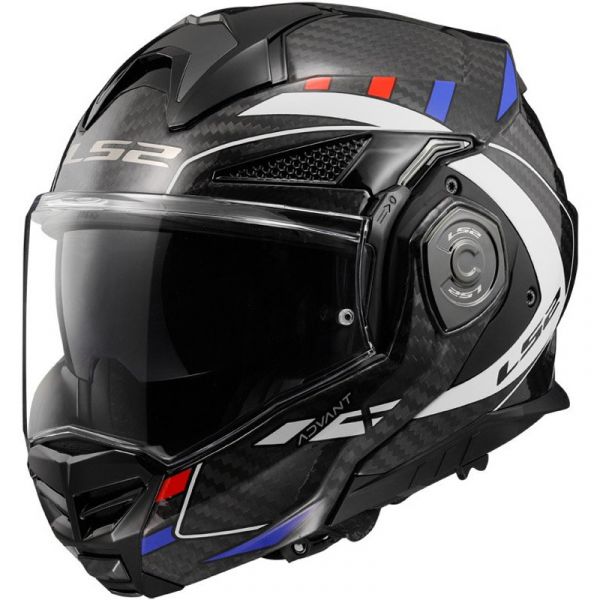 LS2 Capacete FF901 Advant X Carbon Future White / Blue / Red S