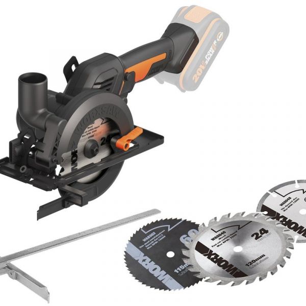 Worx Mini Serra Circular sem Bateria Brushless 20 V 120 mm WT520.9 - 82579642