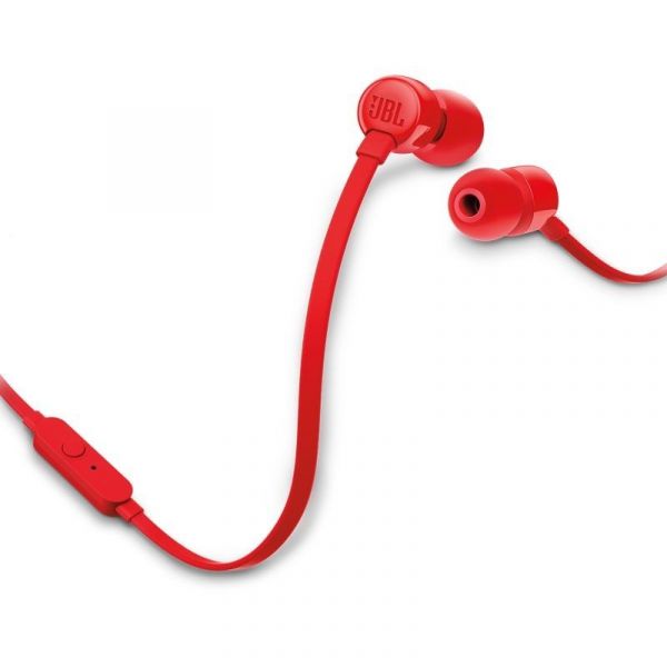JBL Tune 160 Com Fio Microfone Jack 3.5mm Vermelho