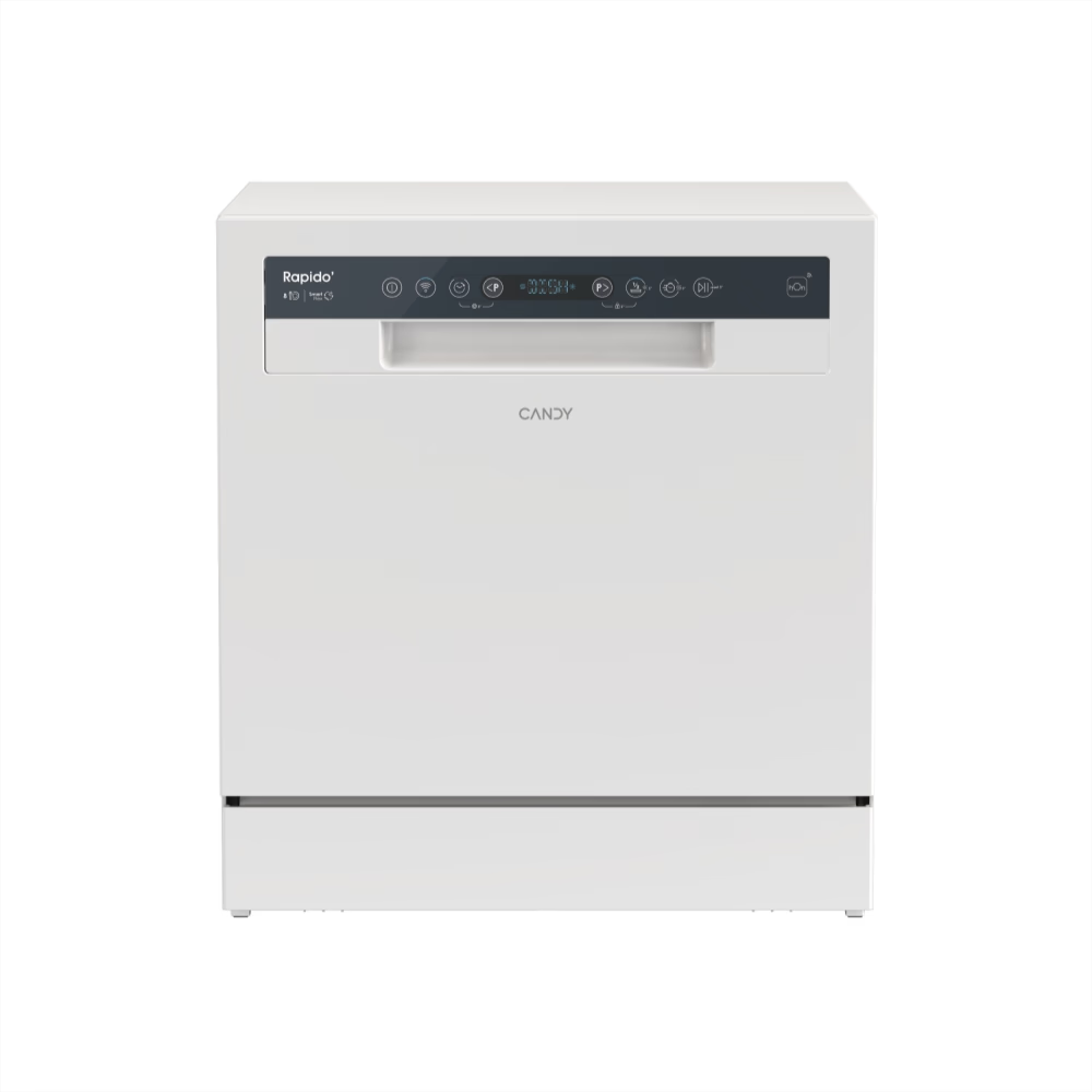 Máquina de Lavar Loiça Candy CP8F9FFW | 8 Talheres, Wi-Fi, Compacta
