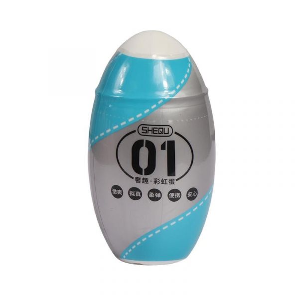 Shequ Huevo Masturbador Rainbow Azul SQ-MA70009-01