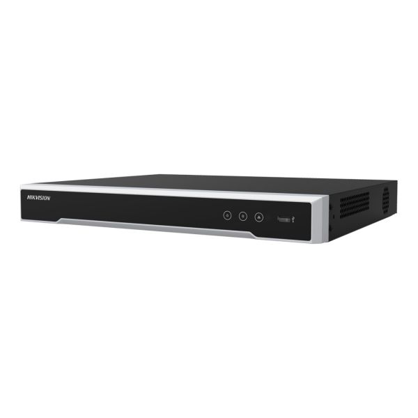 Hikvision Gravador NVR Pro 16 Canais 4K 1U PoE Preto - DS-7616NI-Q2(D)
