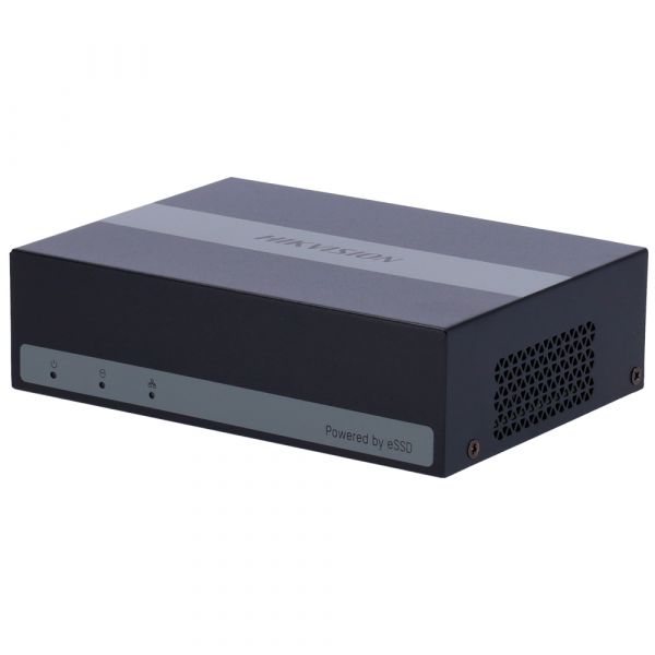 Hikvision Gravador DVR DS-E04HQHI-B 4 Canais 5 em 1 3K Preto com Rato e Adaptador AC/DC 12V