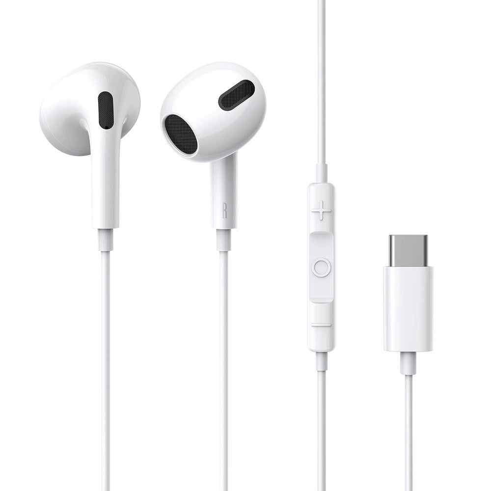 Baseus Encok C17 Auriculares Com Fio + MIcro Type-C Black