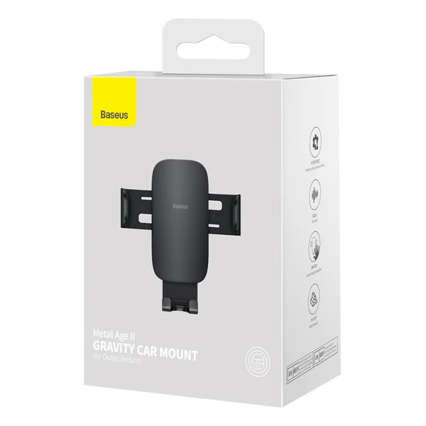 Suporte de carro Baseus - Metal Age II Gravity Preto