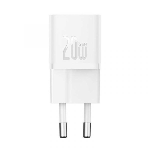 Carregador usb-c baseus branco 20w - CCGN050102