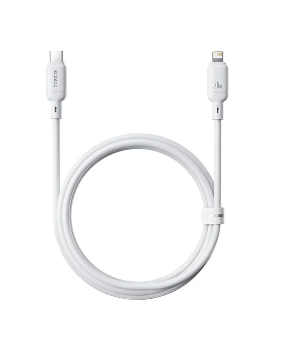 Baseus Cabo Silky Series Fast Charging Tipo-C para Lightning 2m Branco