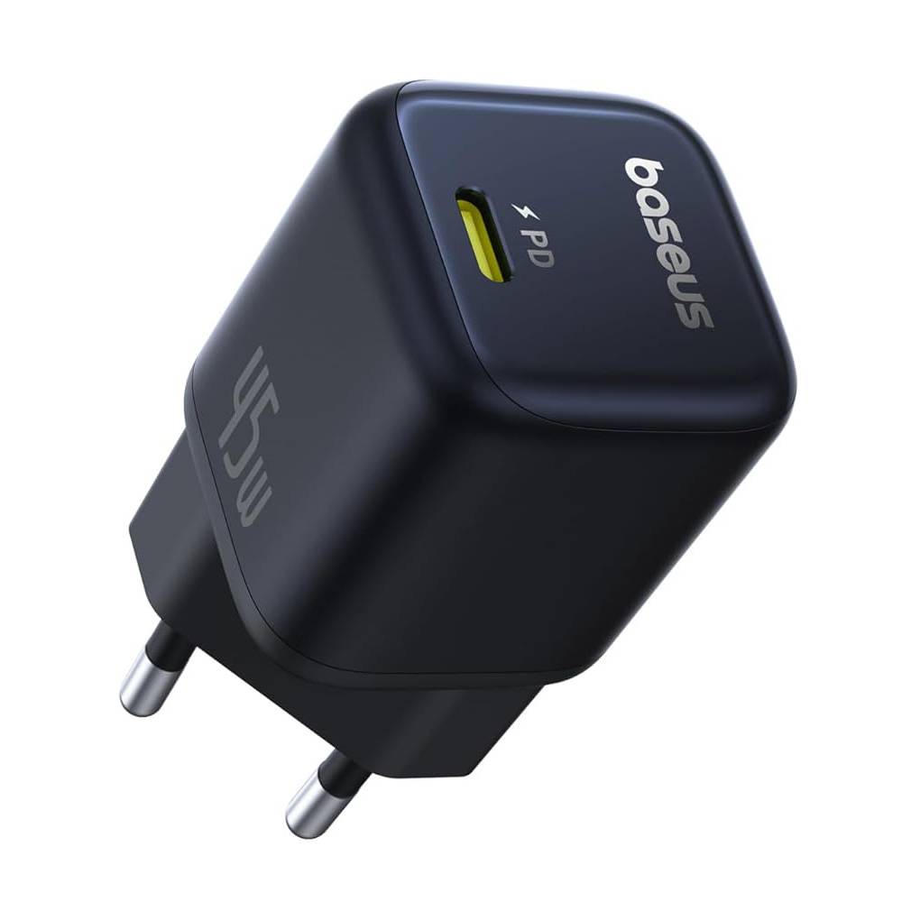 Carregador Baseus GaN Fast Ultra-Mini 45W USB-C Preto