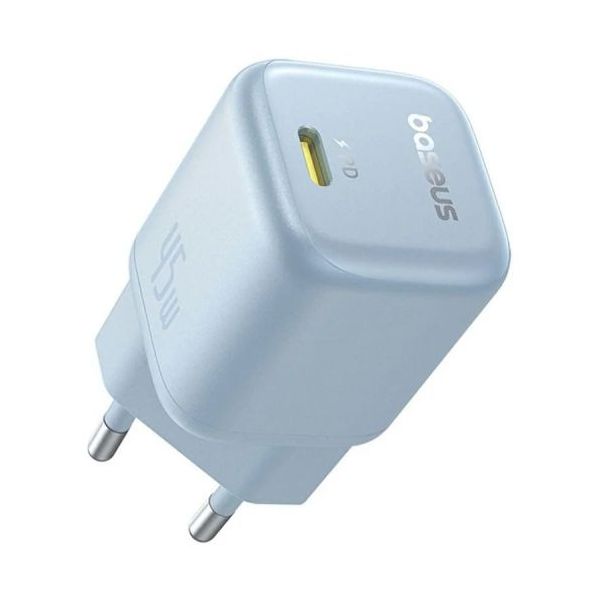 Baseus PicoGo GaN Fast Charger Ultra-Mini Carregador 45W Azul