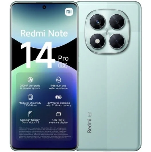 Xiaomi Redmi Note 14 Pro 5G 8GB/256GB Verde