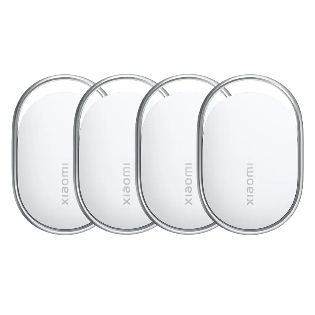 Localizador Bluetooth Xiaomi Smart Tag NFC IP67 Pack 4 Unidades Find My Android iOS Branco