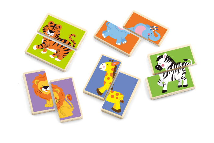 Puzzle de correspondência Viga Animais selvagens