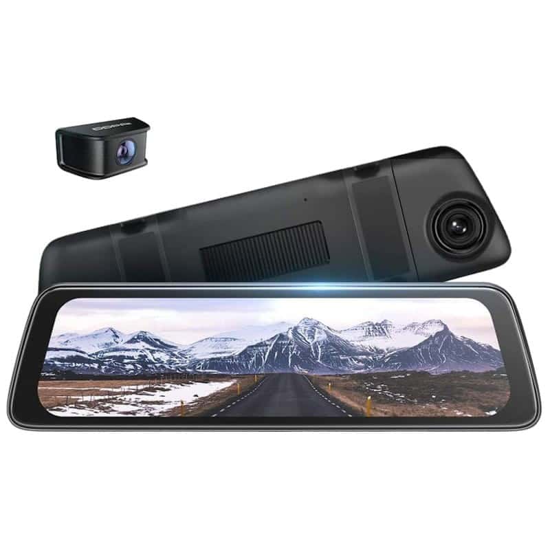 DDPAI E3 Espelho Retrovisor com Dual Dash Cam – Câmara para Carro