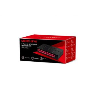 Switch SOHO Mercusys MS108G Mini 8 Portas 10/100/1000 Mbps Plug and Play UnManaged