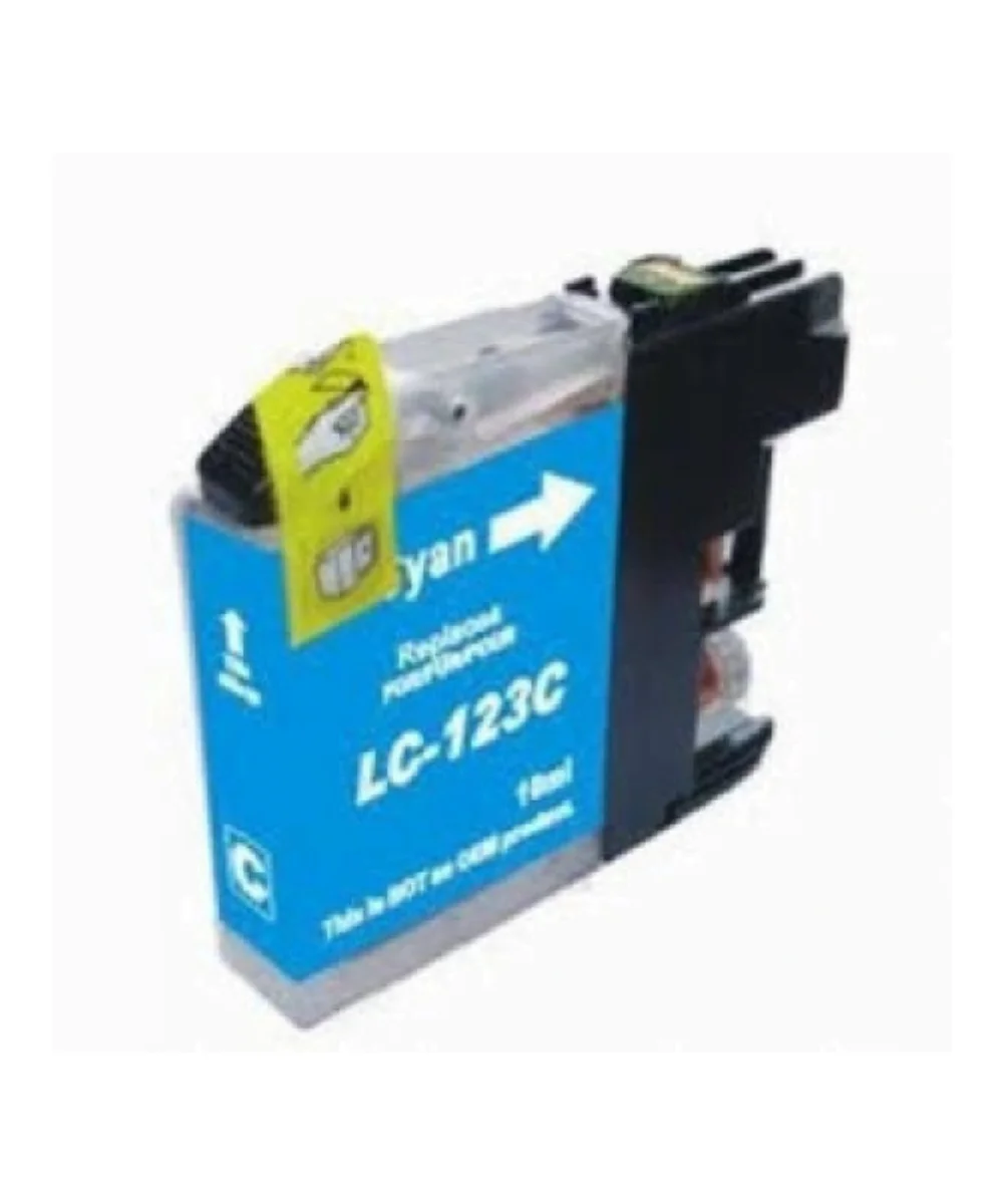 Tinteiro Compatível Brother LC123 XL Ciano
