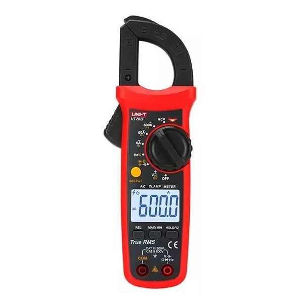 Uni-T Pinça Amperimétrica Digital 600V 600A - UT202F