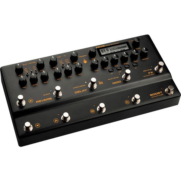 Nux Pedaleira para Guitarra Elétrica Trident MNE-5 Multi-efeitos e Modelador de Amplificador
