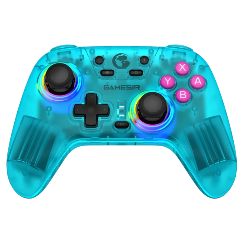 Comando GameSir T4n Nova Azul Neon - Para Nintendo Switch/PC/Smartphone/Tablet/iOS/Android TV Box