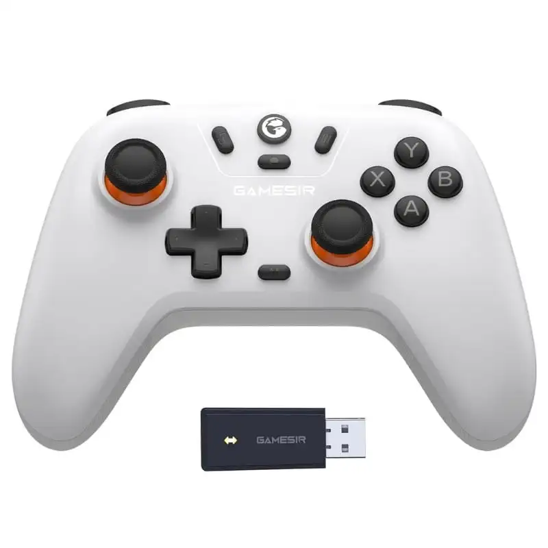 Comando GameSir T4 Nova Lite Sem Fios Branco - Para Nintendo Switch/PC/Smartphone/Tablet/iOS/Android TV Box - Com Efeito Hall