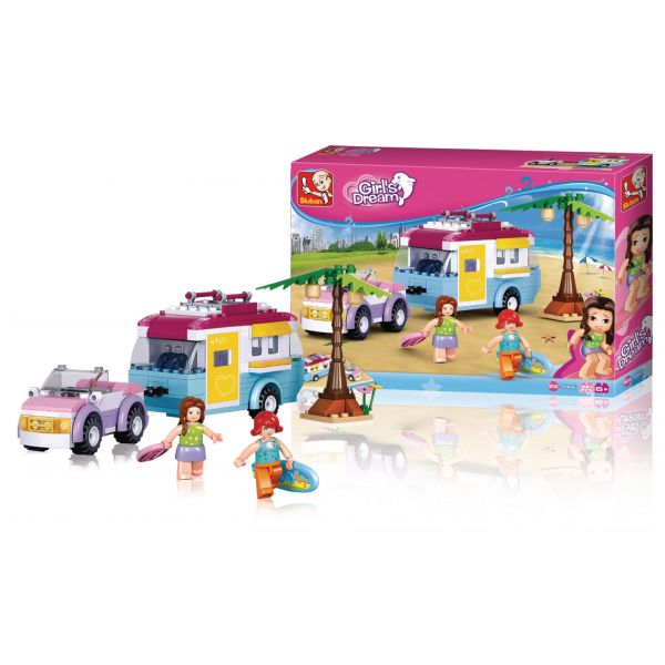 Sluban Girls Deam Férias Praia 281 Peças - SL0606