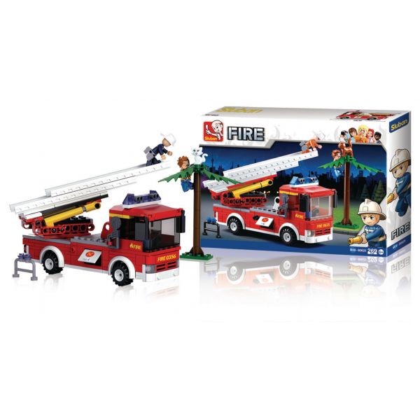Sluban Fire Alarm Escada Incêndio 265 Peças - SL0625