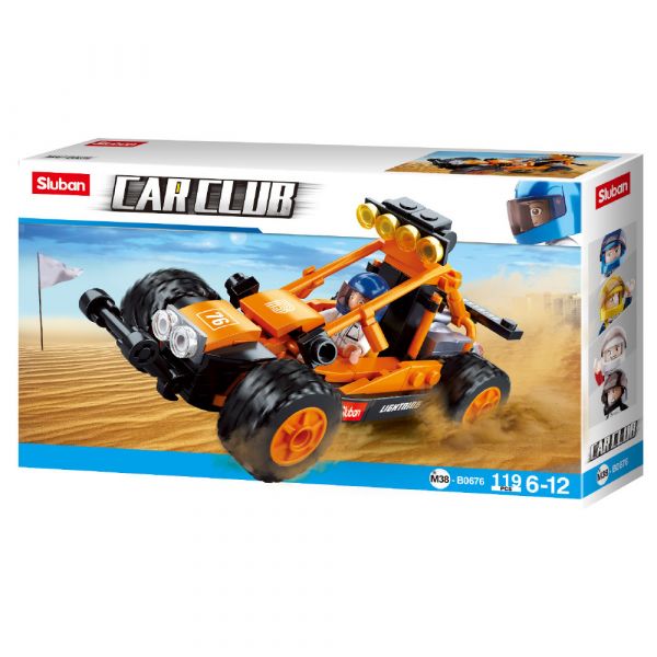 Sluban Car Club Cracking Areia 119 Peças - SL0676