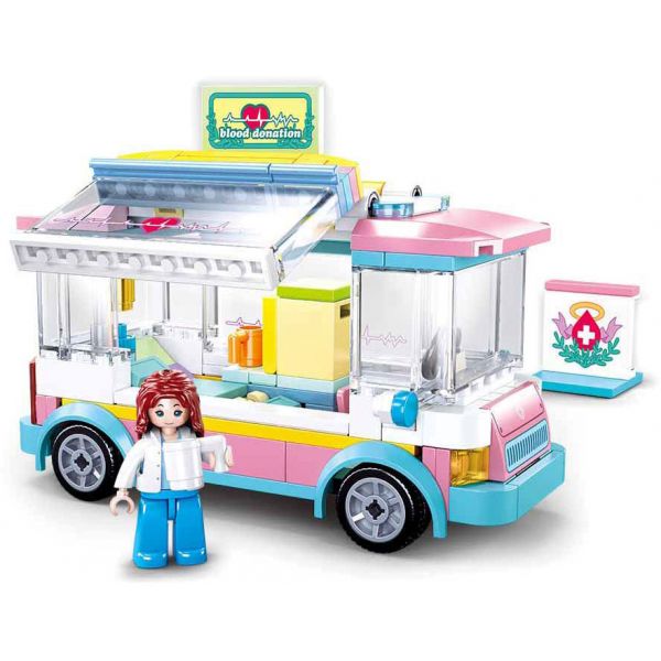 Sluban Girls Dream Carro Apoio Médico 195 Peças - SL0797