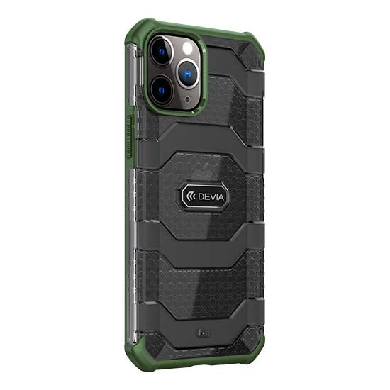 Capa Vanguard Shockproof DEVIA Apple iPhone 13 Pro Verde Tropa