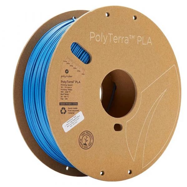 Polymaker Filamento PLA Polyterra 1.75mm 1kg Saphire Azul