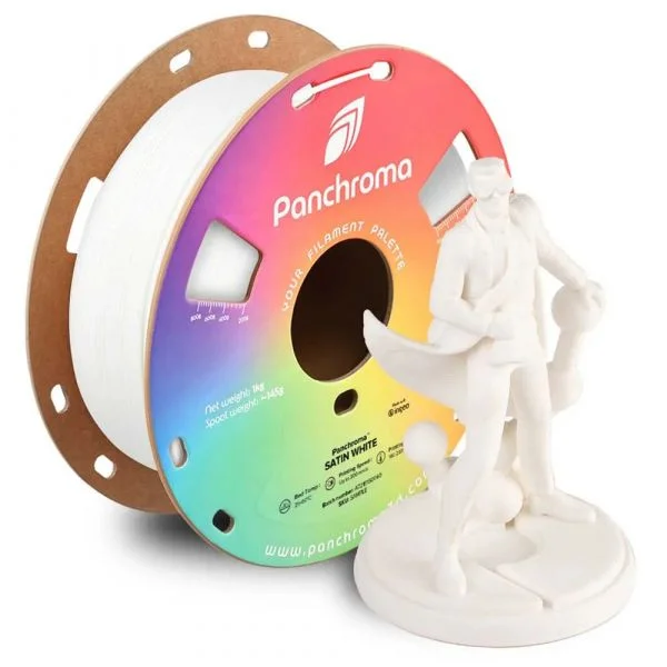 Polymaker Filamento para Impressora 3D PLA Panchroma(TM) Satin 1.75mm 1Kg Branco