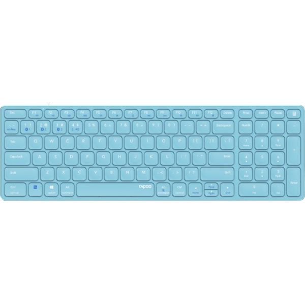 Teclado E9700M Multi-mode Wireless Ultra-slim PT Azul
