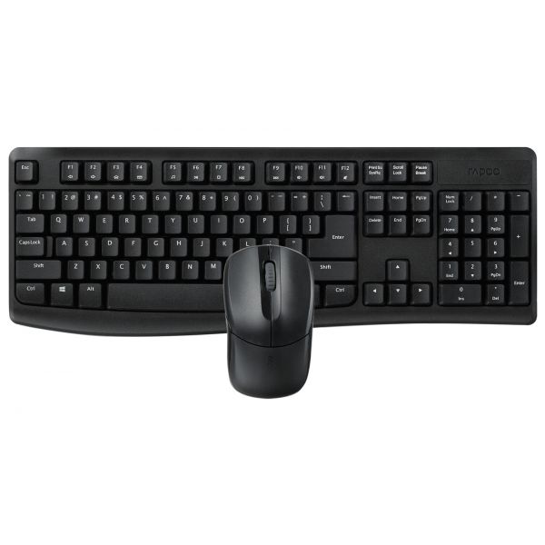 Teclado Rapoo X1800Pro Rato Sem Fios QWERTY Preto