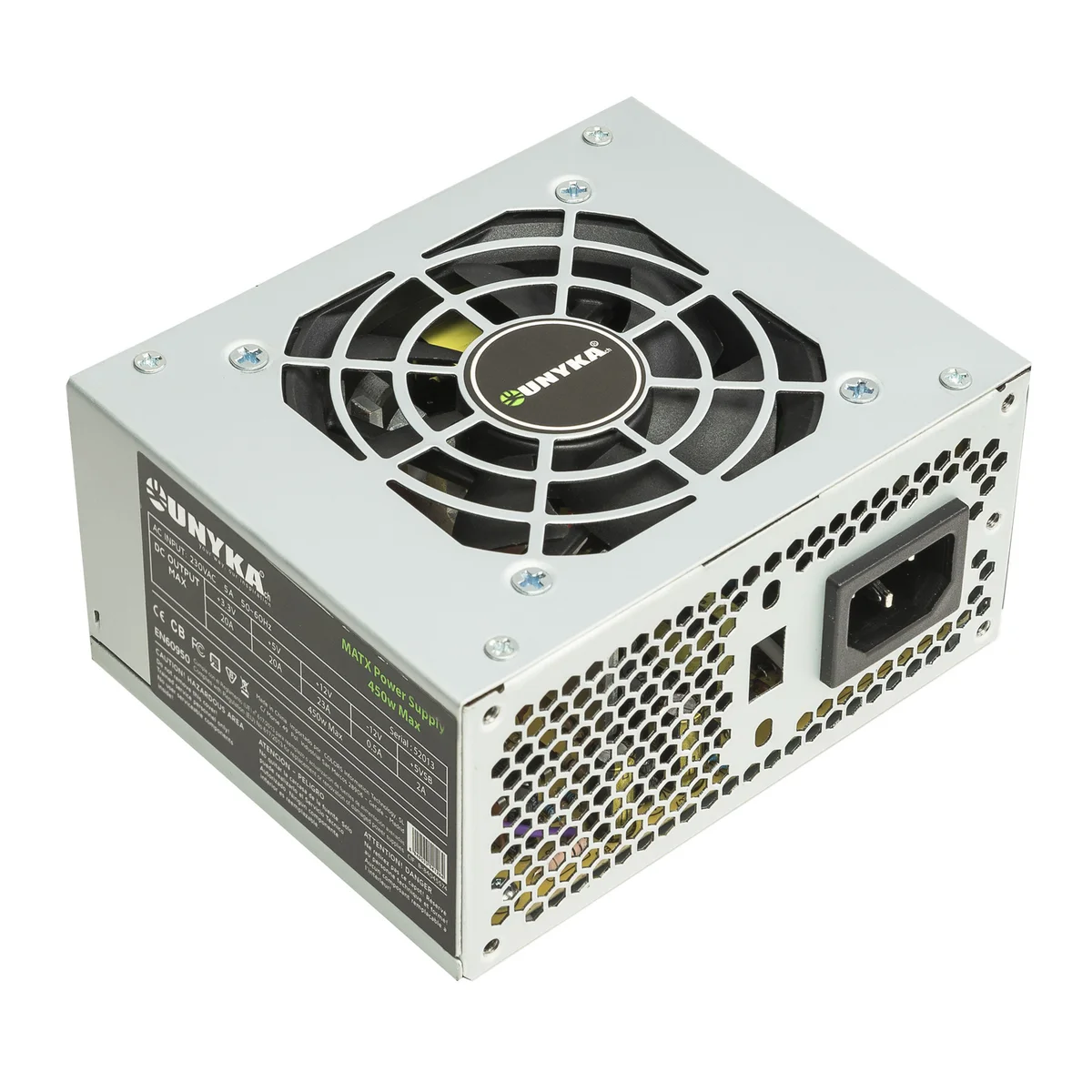 Fonte de Alimentação SFX 450W 100mm x 125mm x 65mm