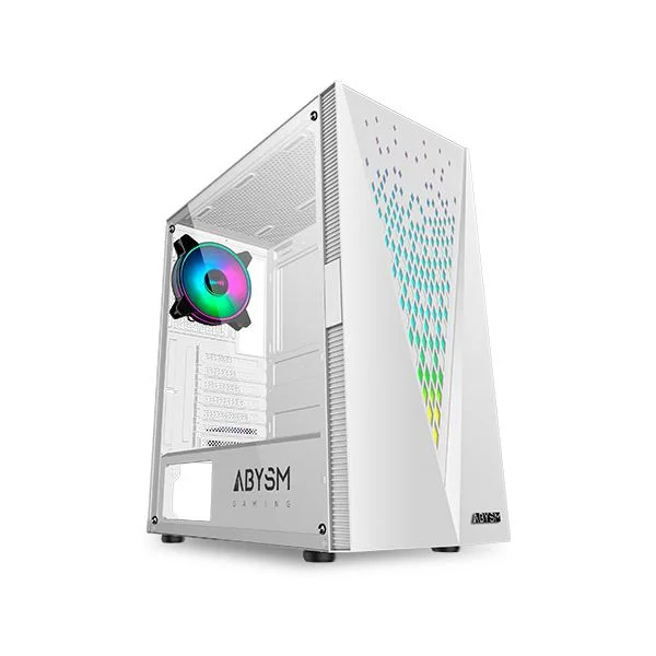 Abysm Caixa Atx Danube Kolpa White Argb Tempered Glass- 1xUSB 3.0+2 - AB812110