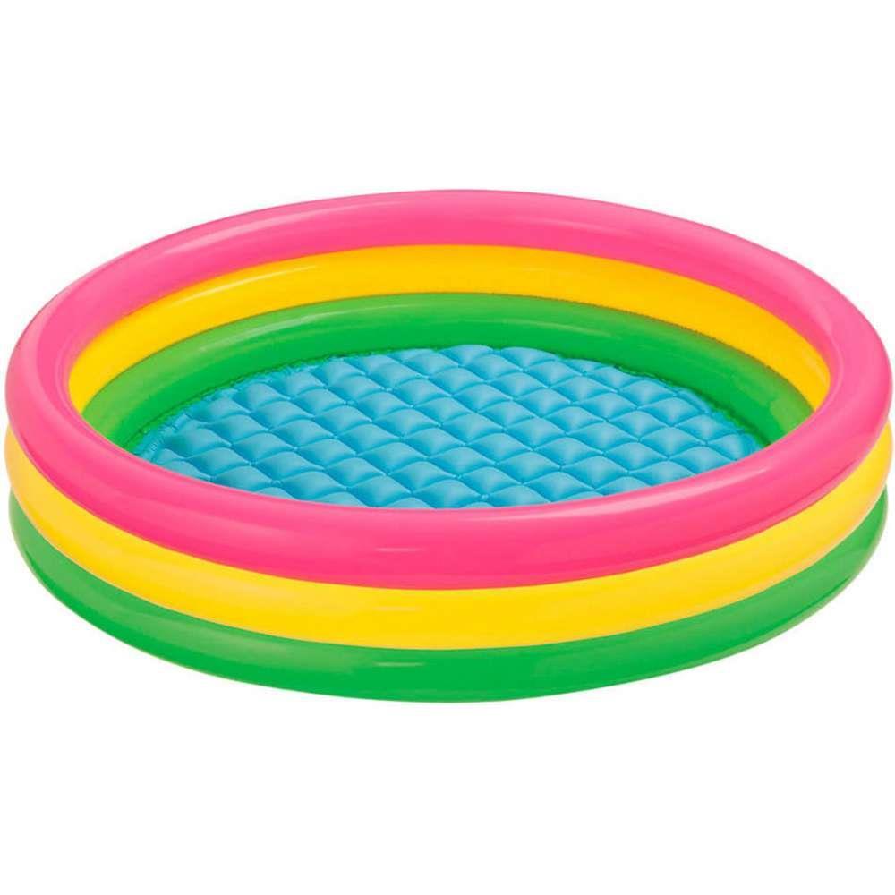 Intex Piscina Insuflável 3 Aros com Cores 147X33 Cm