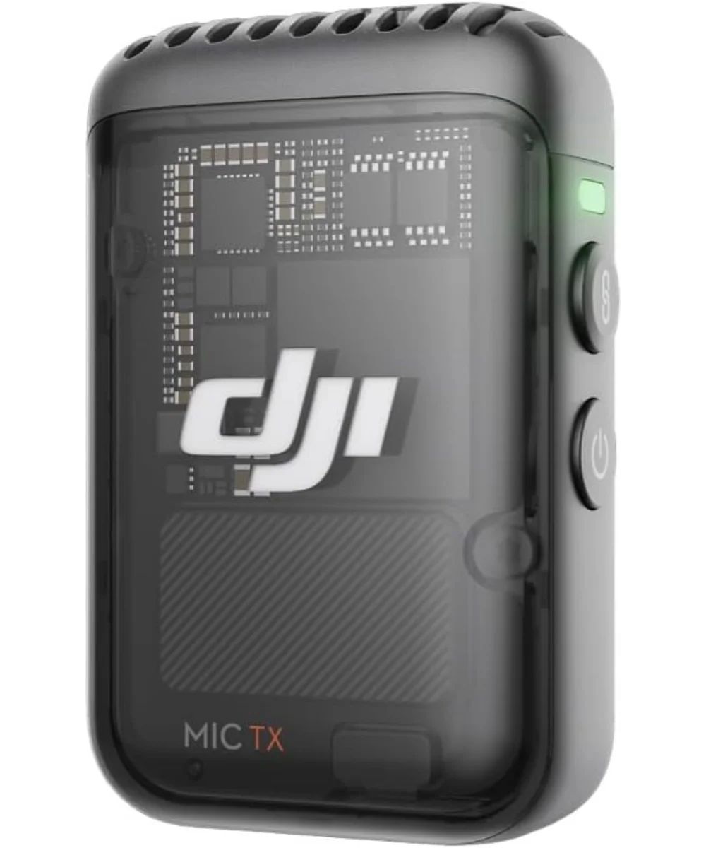 DJI Mic 2 Transmissor Shadow Black – Seminovo | Microfone Sem Fios c/ Cancelamento de Ruído