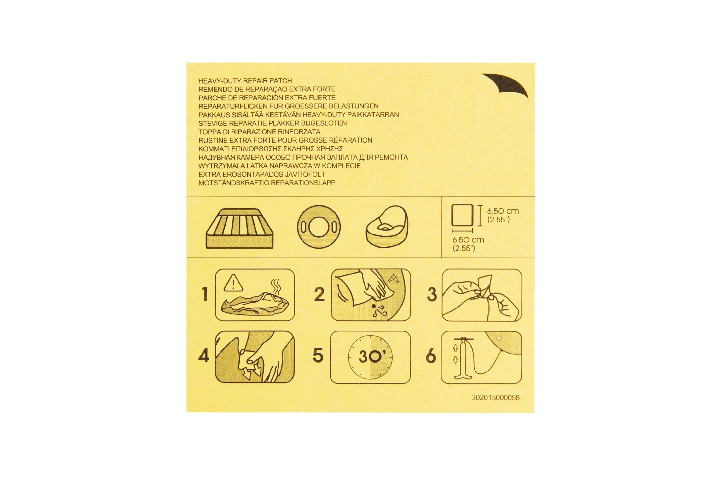 Kit De Reparação Remendos De Reparação 6,5Cm X 6,5Cm 10Pcs Bestway