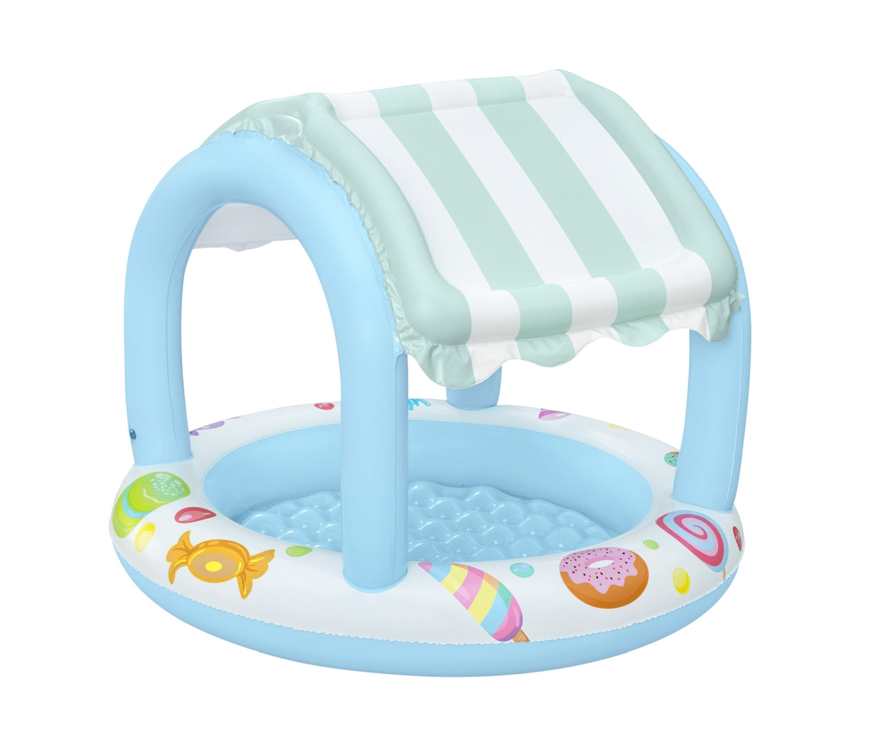 Piscina Insuflável Com Cobertura E Fundo Insuflável Candy House 1,04M X 84Cm Bestway