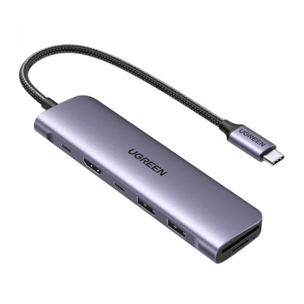 Ugreen CM195 Hub USB-C 7-em-1 USB 3.2 Gen 1 HDMI SD/MicroSD